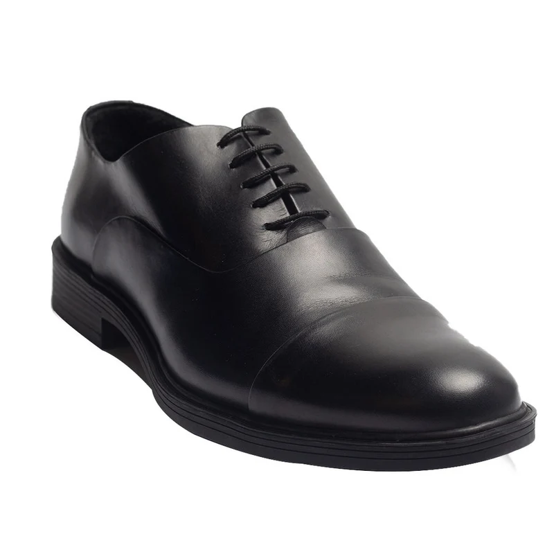 Men Black Leather Shoes #3957
