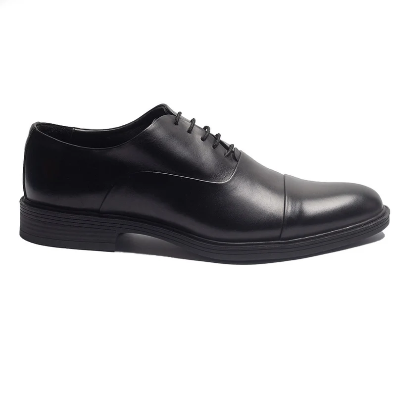 Men Black Leather Shoes #3957