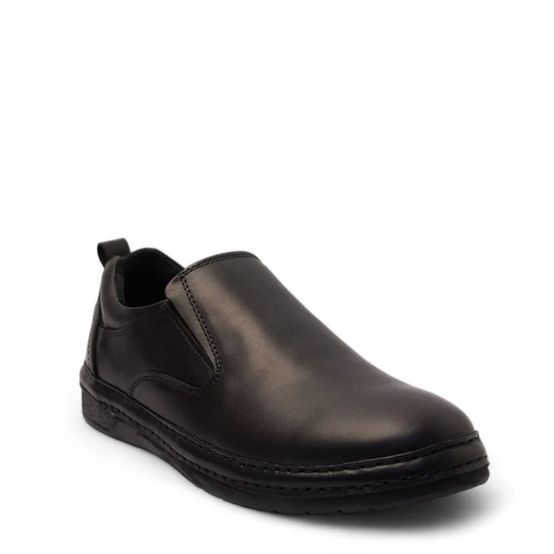 Men Black Leather Shoes #4399
