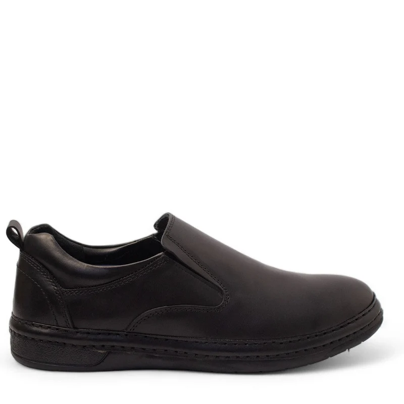 Men Black Leather Shoes #4399