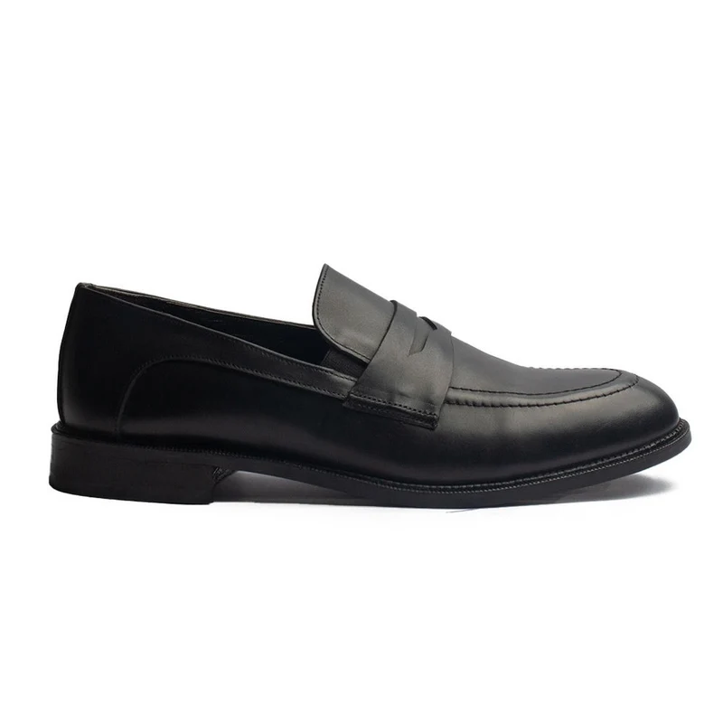 Men Black Leather Shoes #4269