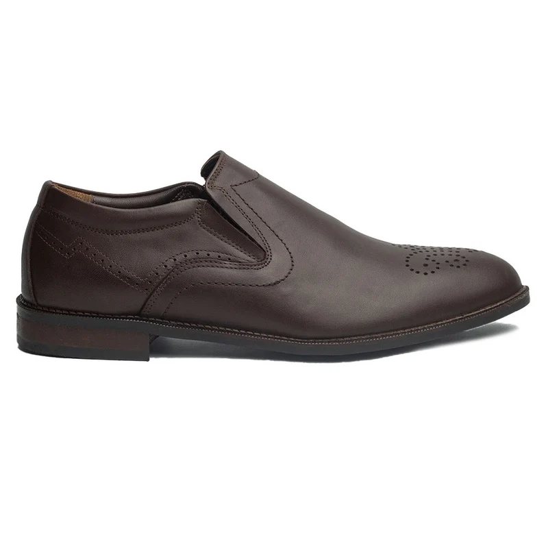 Men Brown Leather Shoes #4260