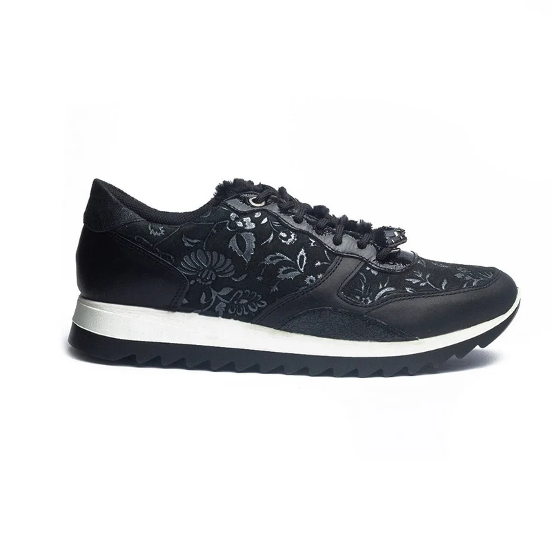 Italian Women Black Leather Shoes #1138