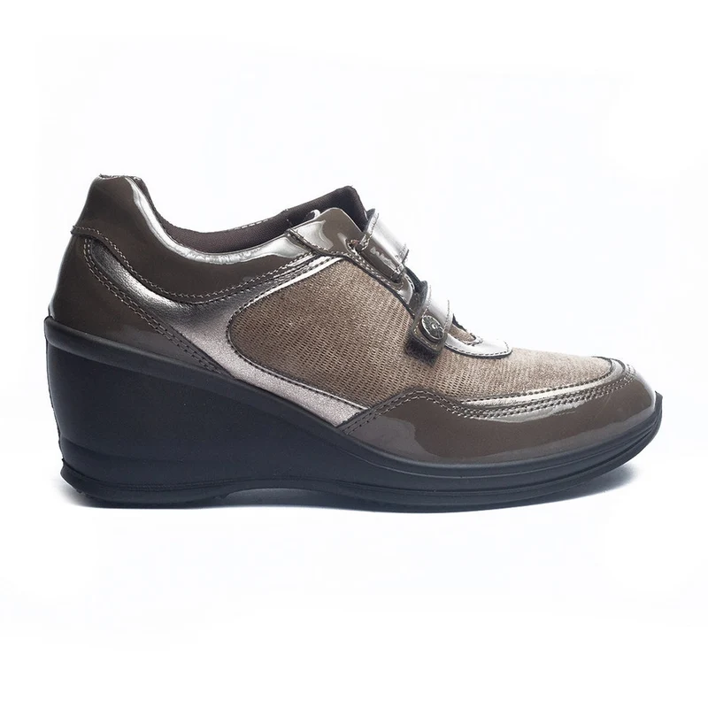 Italian Women Beige Leather Shoes #1012