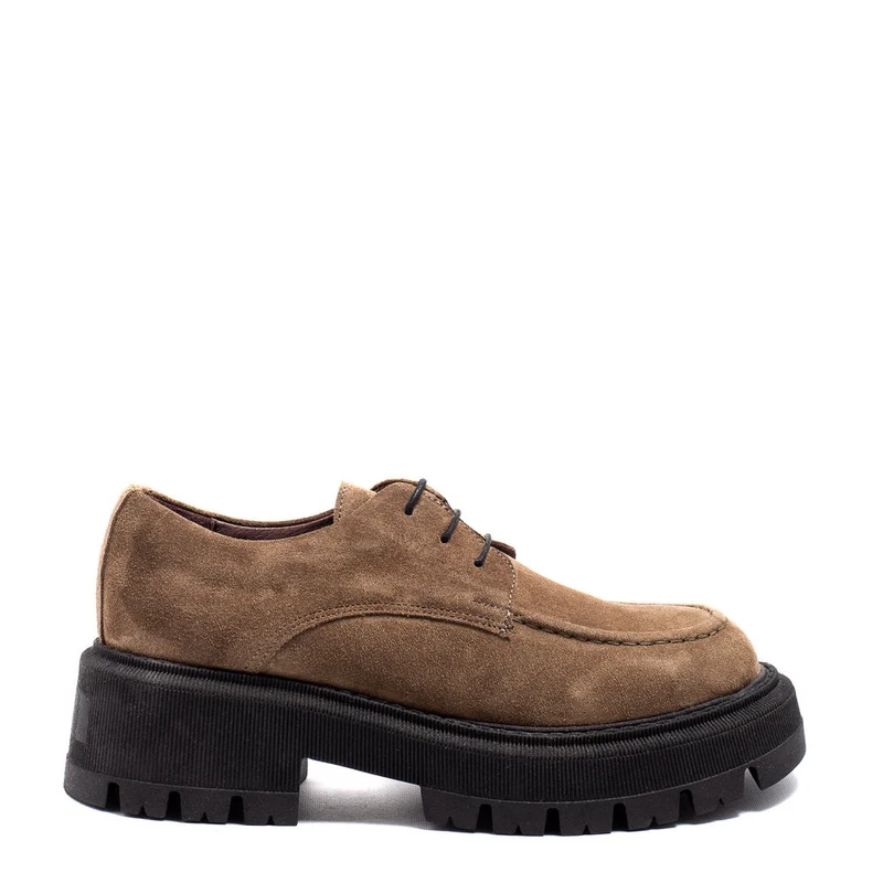 Italian Women Beige Chamois Shoes #0158