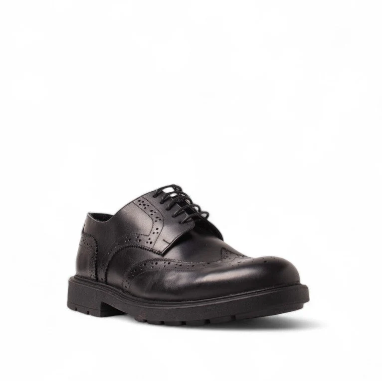 Men Black Leather Shoes #4659