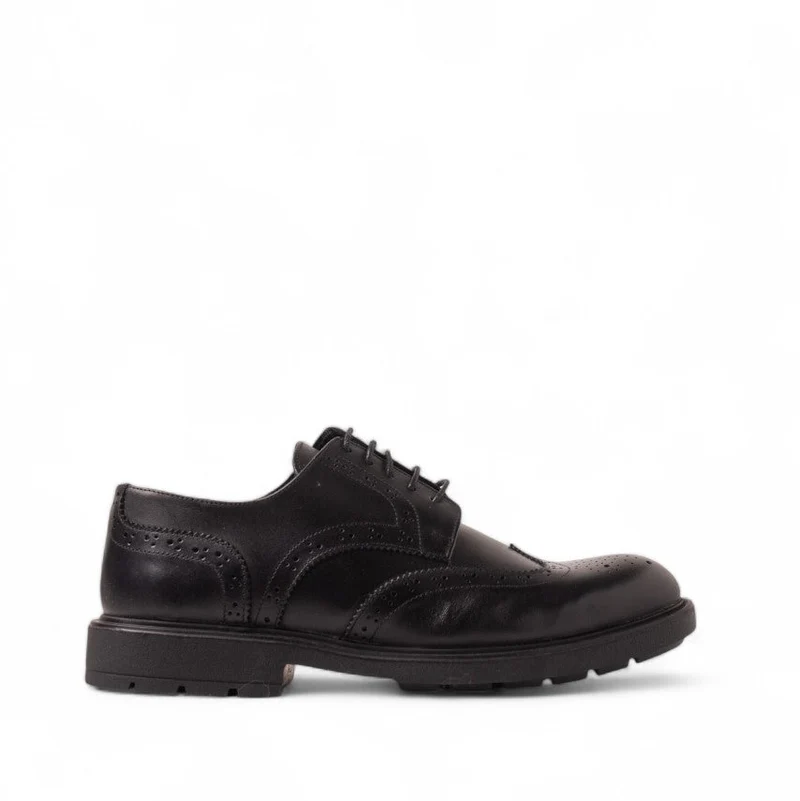 Men Black Leather Shoes #4659