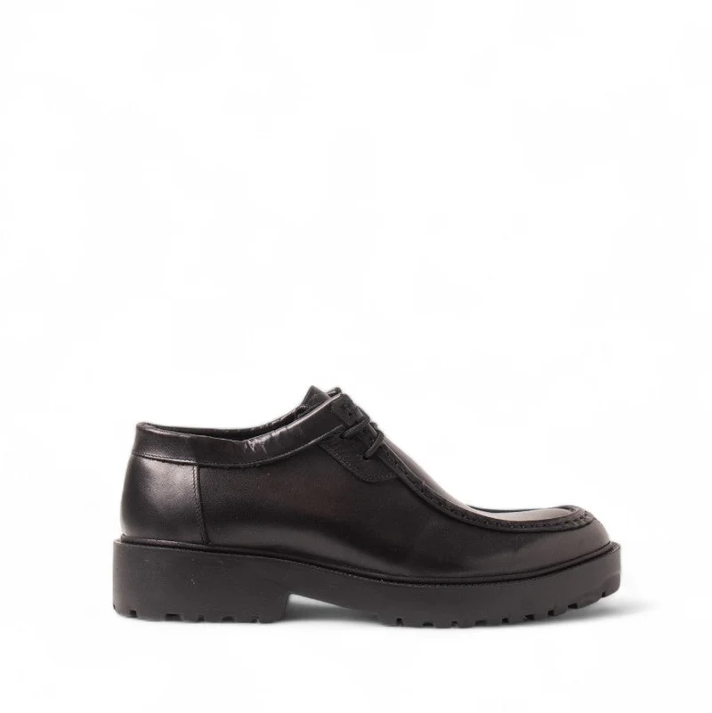 Men Black Leather Shoes #4648