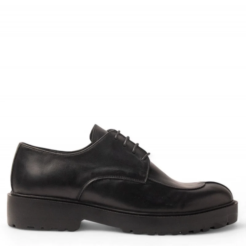 Men Black Leather Shoe #4647