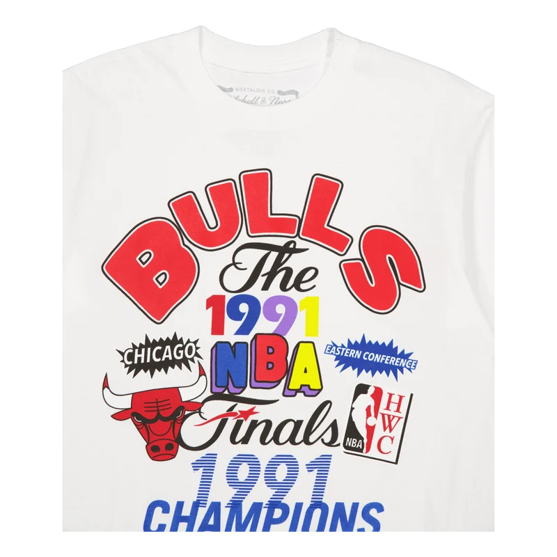 Bulls Champs Fest Ss Tee Hwc White