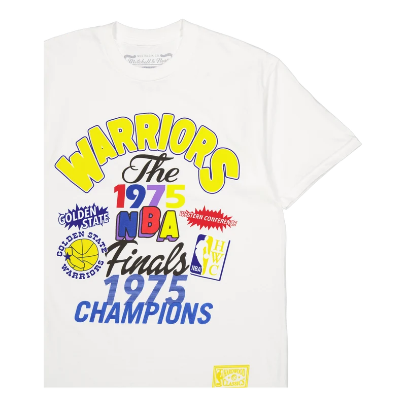Warriors Champs Fest Ss Tee Hw White