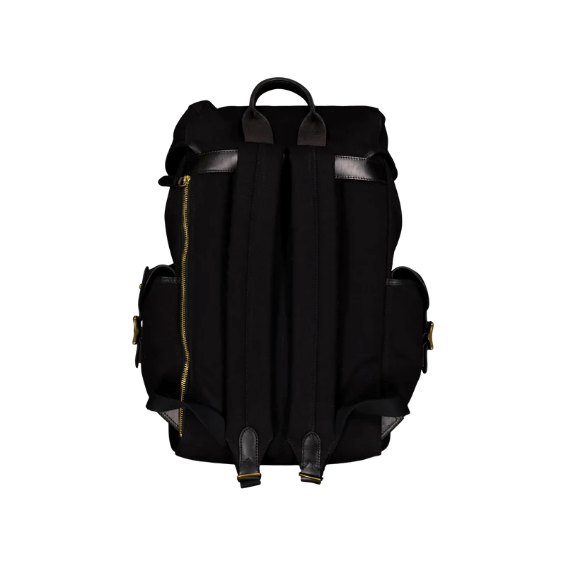 Polo Ralph Lauren Canvas / Leather Flap Backpack