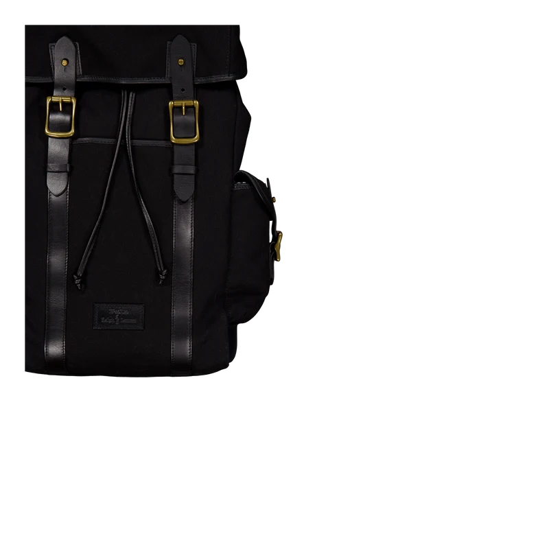 Polo Ralph Lauren Canvas / Leather Flap Backpack