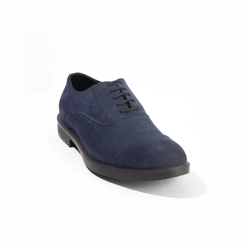 Men Blue Chamois Shoes #4379