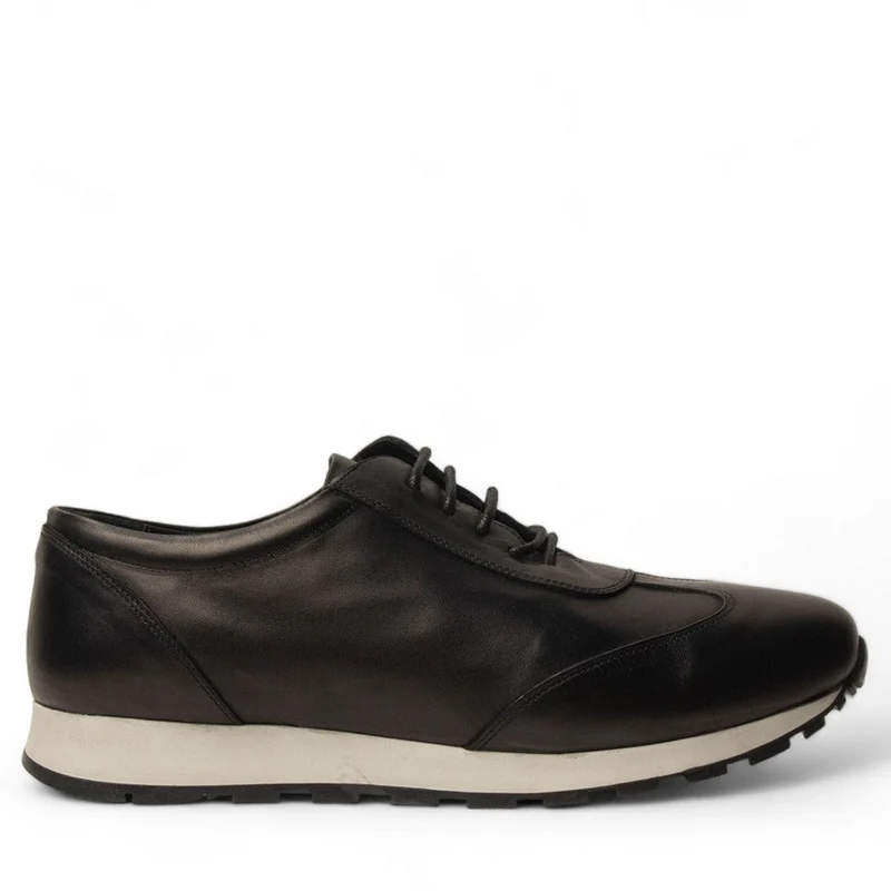 Men Black Leather Shoe #4583