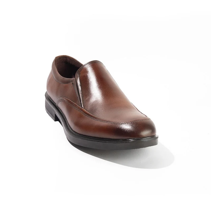 Men Brown Leather Shoes #4393