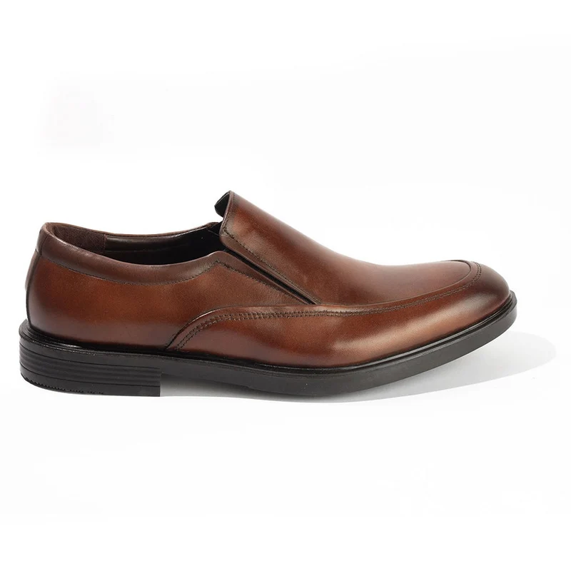 Men Brown Leather Shoes #4393