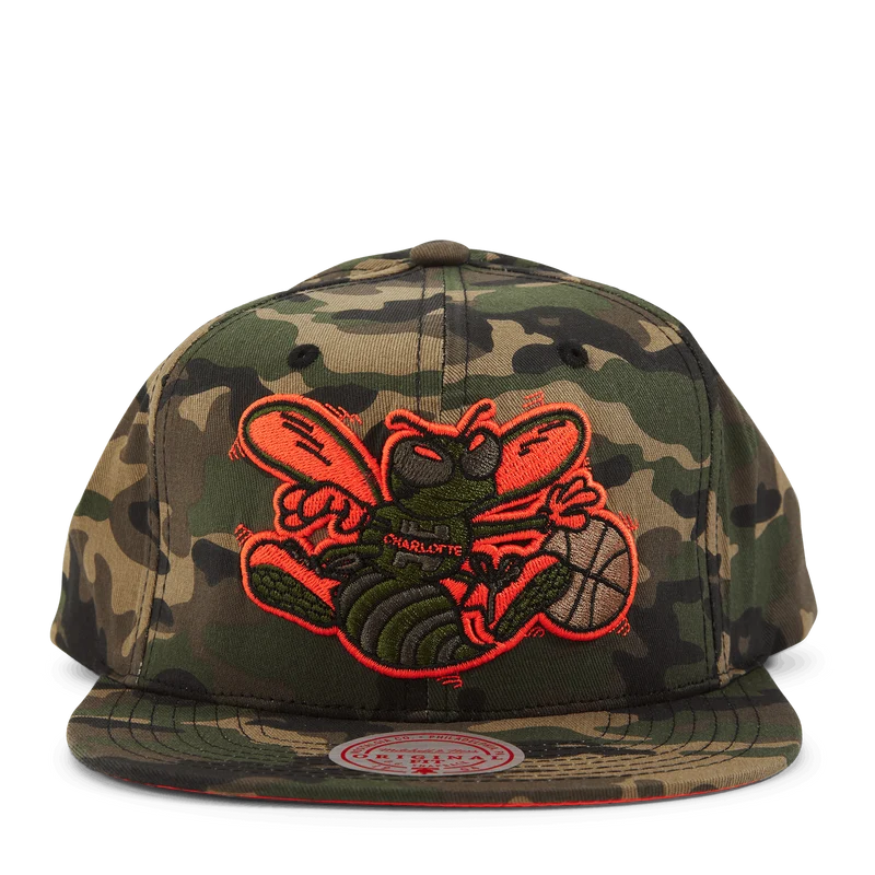 Hornets Neon Camo Pop Snapback HWC