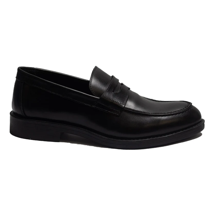 Men Black Leather Shoes #3954