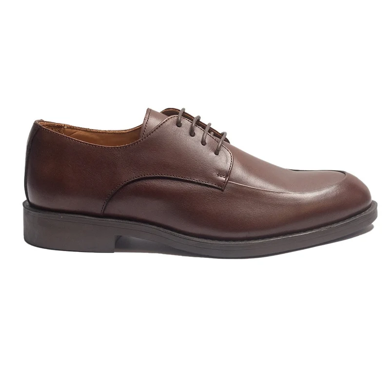 Men Brown Leather Shoes #3946
