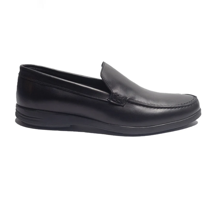Men Black Leather Shoes #3956