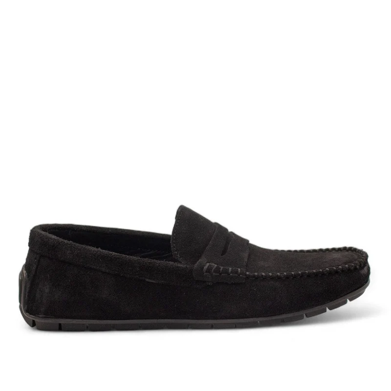 Men Black Chamois Espadrilles #4421