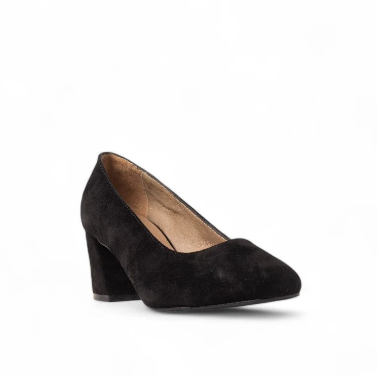 Women Black Chamois Shoes #3120
