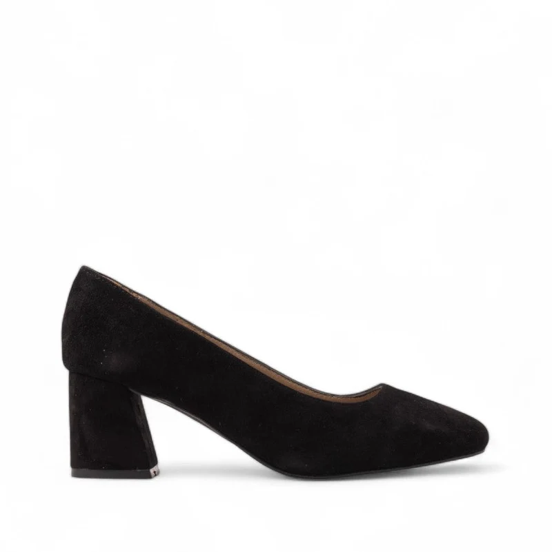 Women Black Chamois Shoes #3120