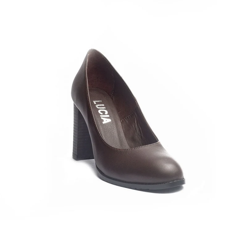 Women Brown Leather Shoes #1216