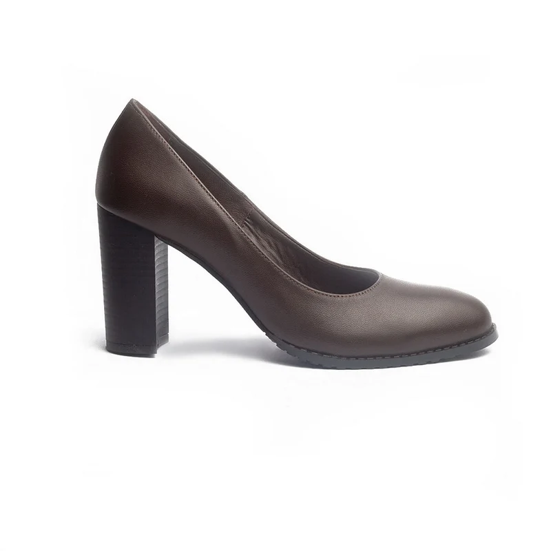 Women Brown Leather Shoes #1216