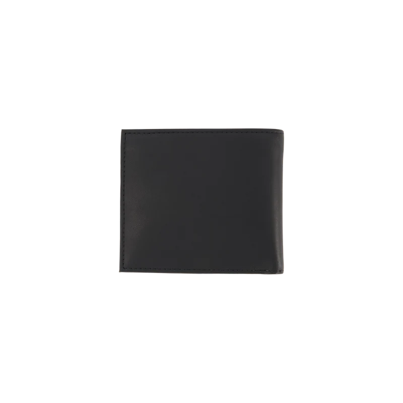 Leather Billfold Wallet Black