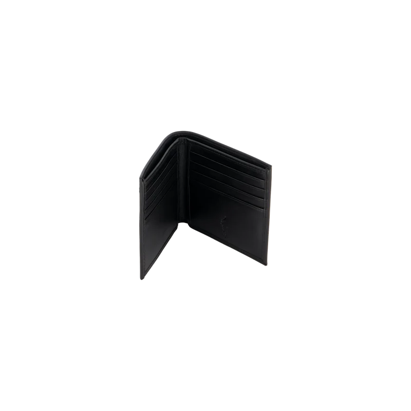 Leather Billfold Wallet Black