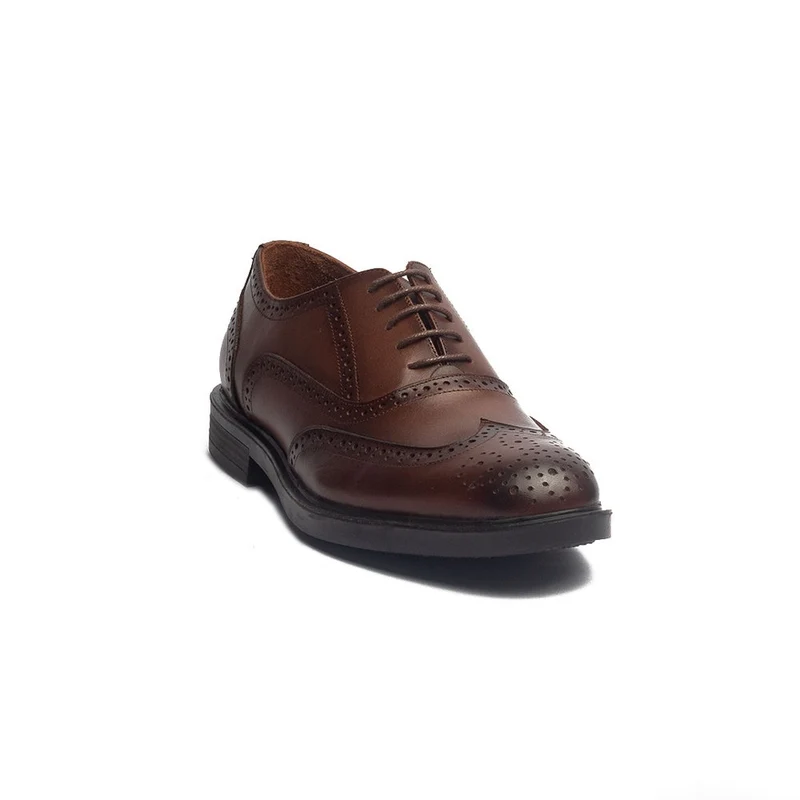Men Brown Leather Shoes #4106