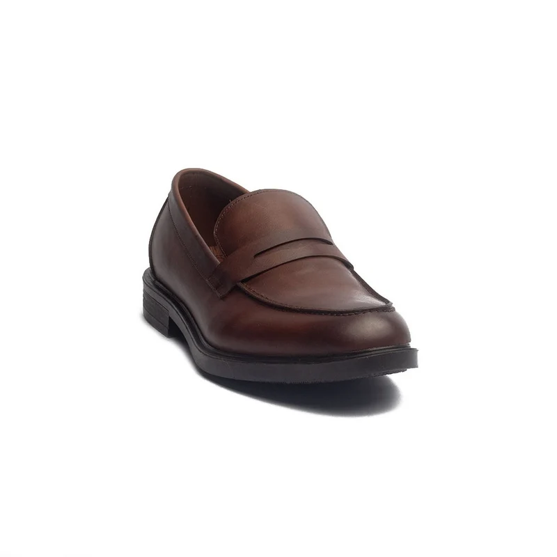Men Brown Leather Shoes #4104