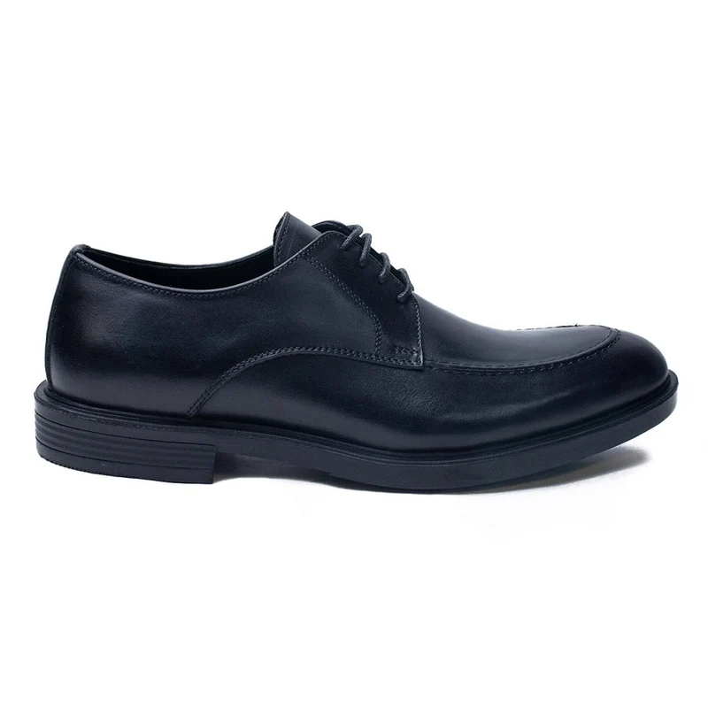 Men Black Leather Shoes #4369