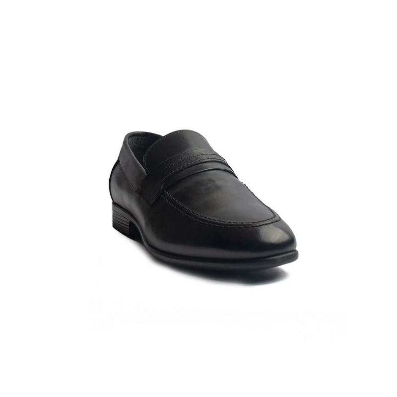 Men Black Leather Shoes #4297