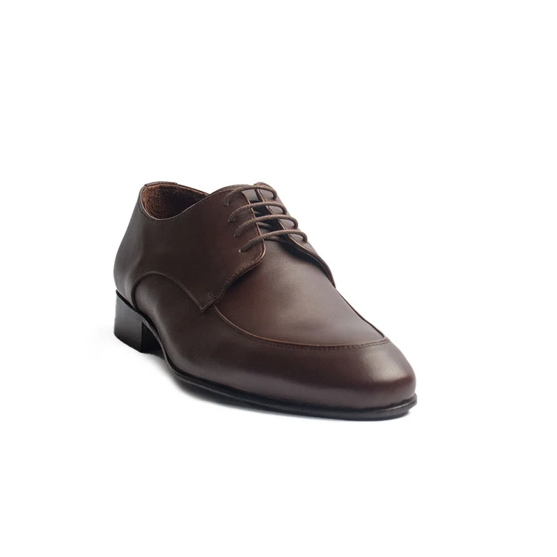 Men Brown Leather Shoes #4156