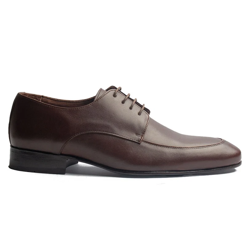 Men Brown Leather Shoes #4156