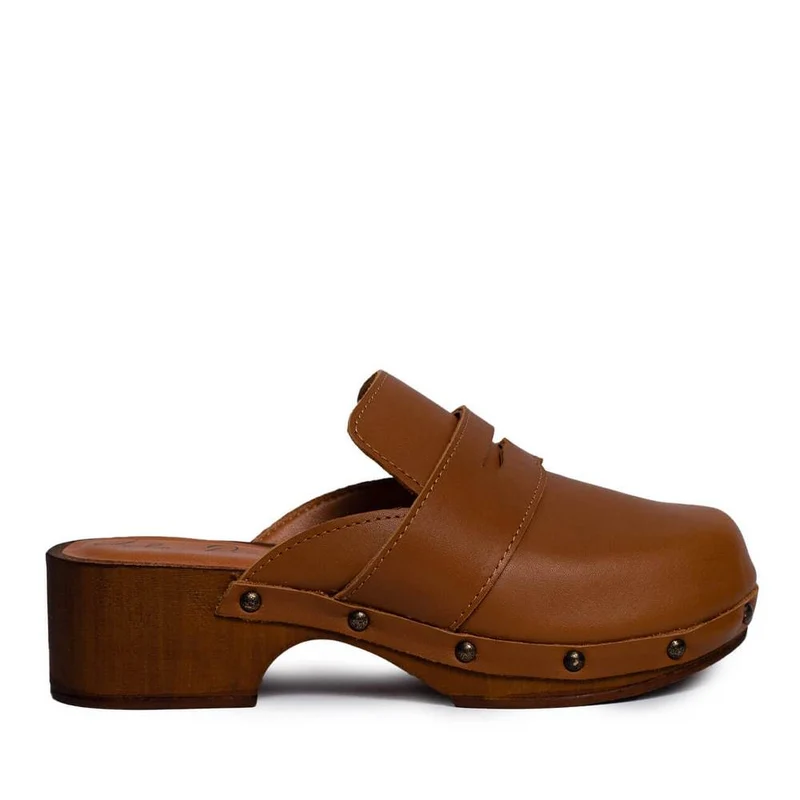 Italian Women Havan Leather Wedges #0753