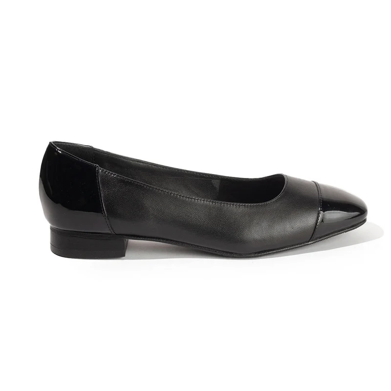 Women Black Leather Shoes #2613