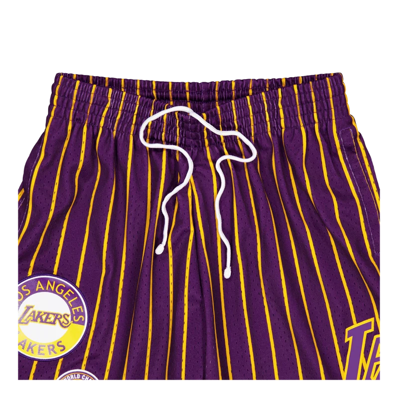 M&n City Collection Mesh Short Purple/gold