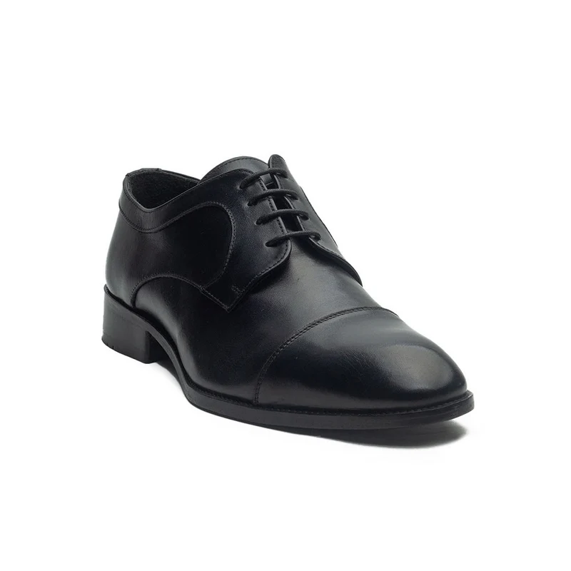Men Black Leather Shoes #4026