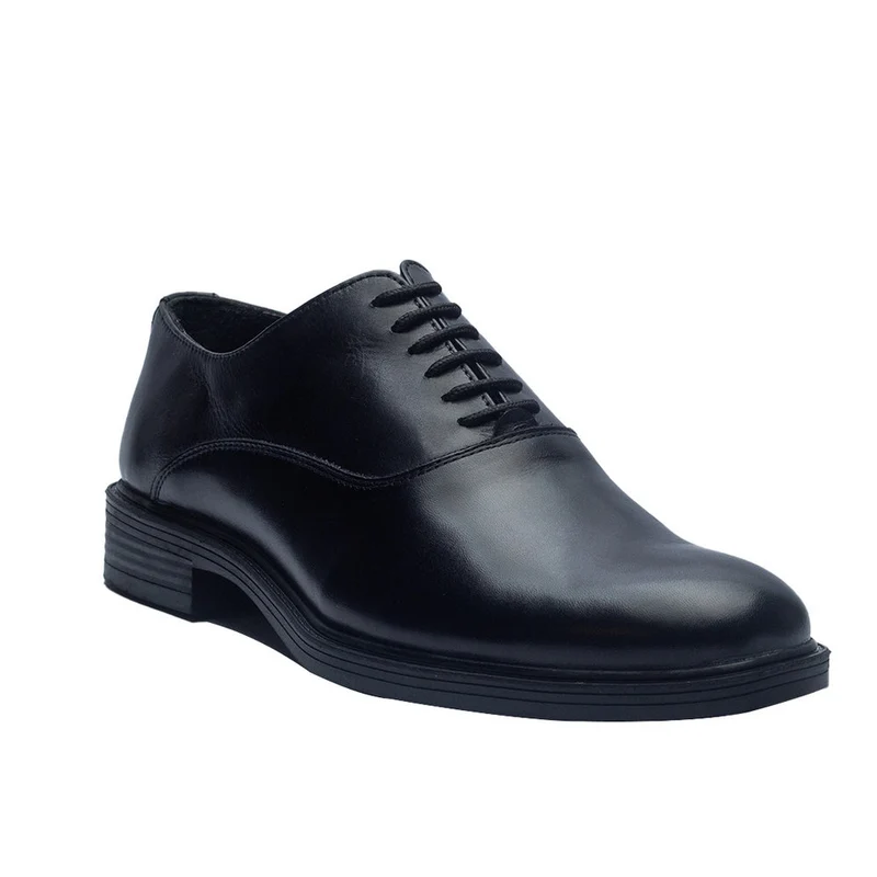 Men Black Leather Shoes #3980