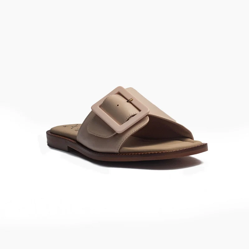 Spanish Women Pink Leather Slipper #1517