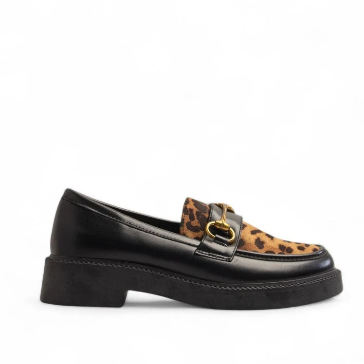 Europeon Union Women Black Leather Shoes #3328