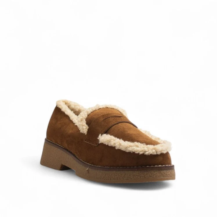 Europeon Union Women Brown Chamois Shoes #3245
