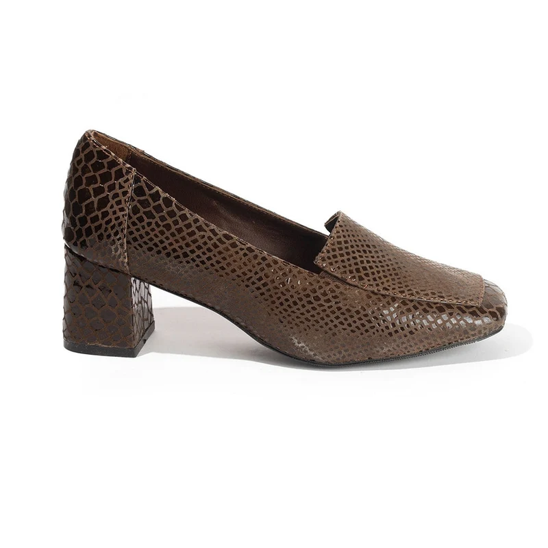 Women Brown Leather Shoes #2602