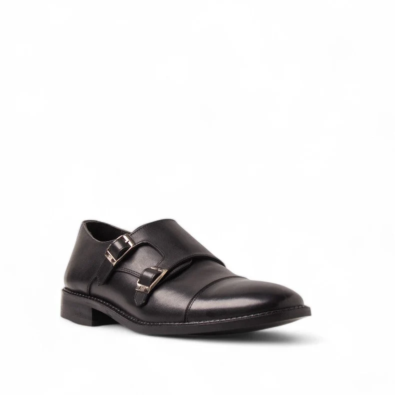 Men Black Leather Shoes #4633