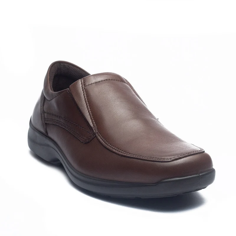 Italian Men Brown Leather Shoes #4101