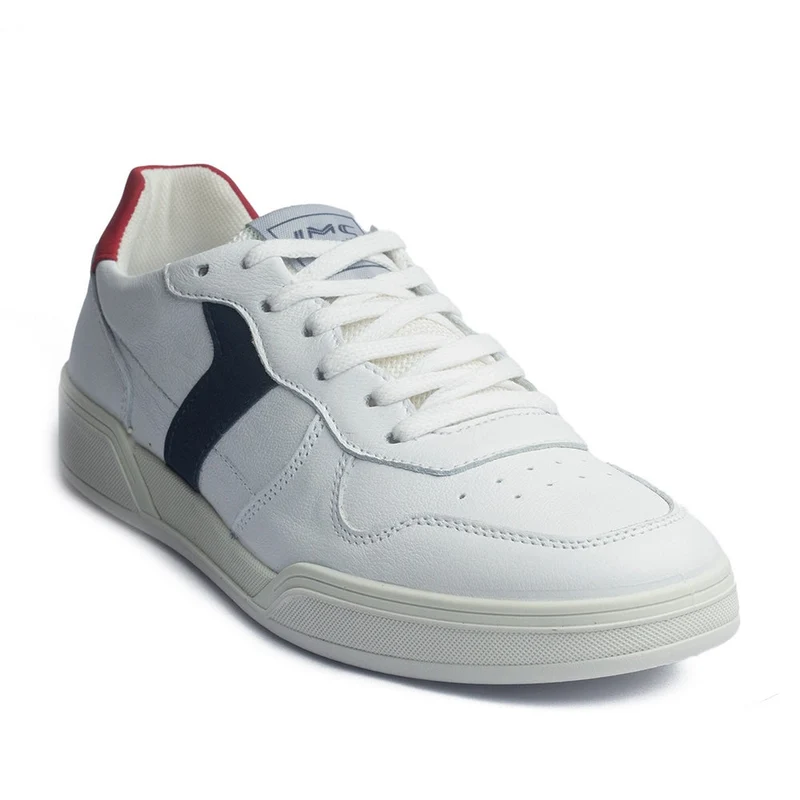 Italian Men White Leather Shoes #4067